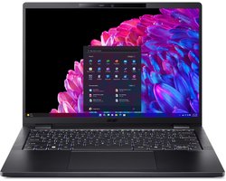 "Acer TravelMate P6 14 TMP614-73-TCO-72YL Intel Core Ultra 7 155H Laptop 35,6 cm (14"") WQXGA 32 GB LPDDR5x-SDRAM 1 TB SSD Wi-Fi 7 (802.11be) Windows 11 Pro Nederlands Zwart"
