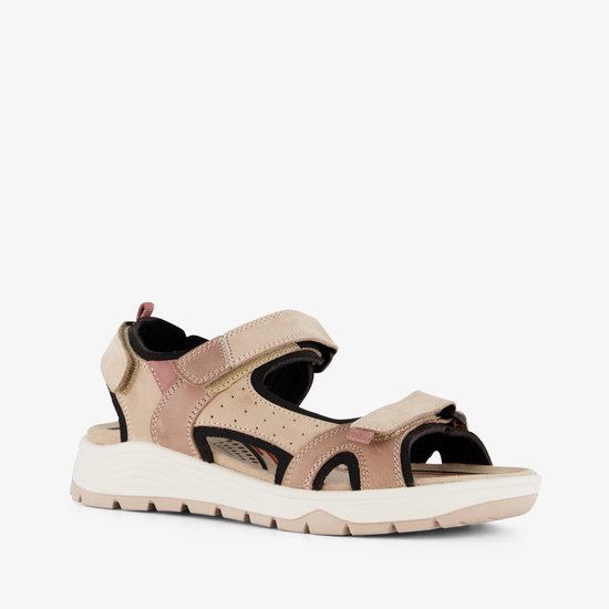 Hush Puppies leren dames sandalen beige Maat 40 Uitneembare