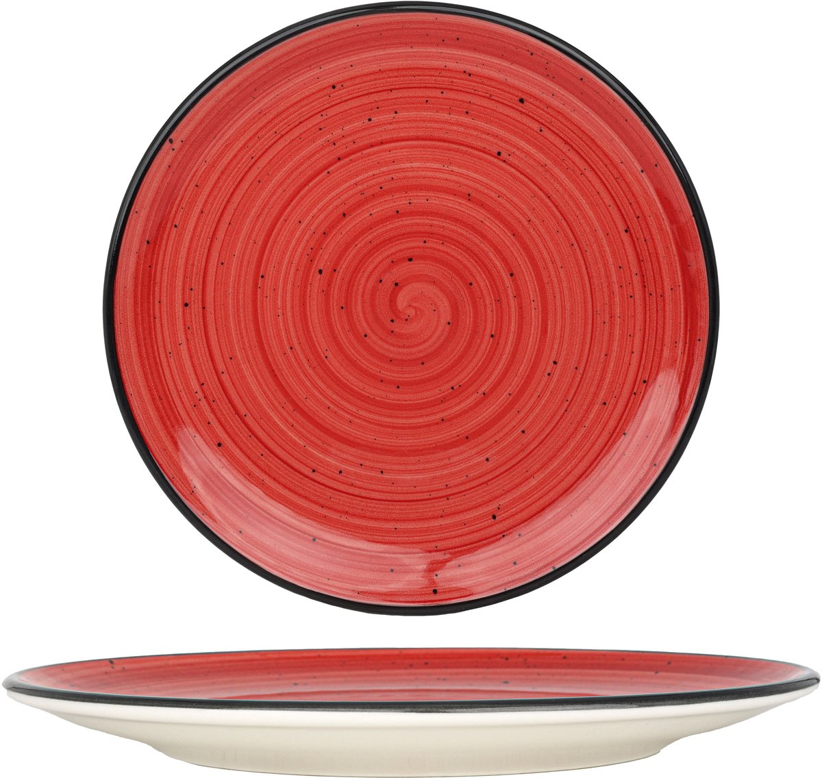 Bonna Dinerbord - Aura Passion - Porselein - 25 cm - set van 6
