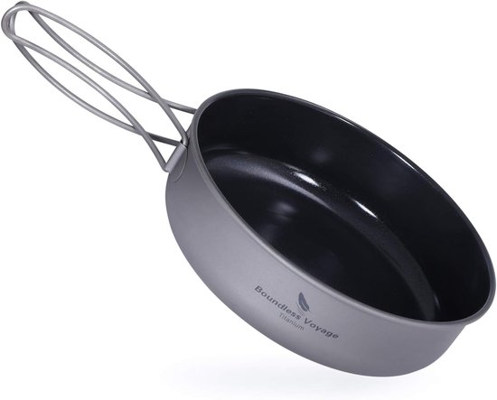 Jemora Ultralight Titanium Frypan Outdoor Camping Wandelen Picknick