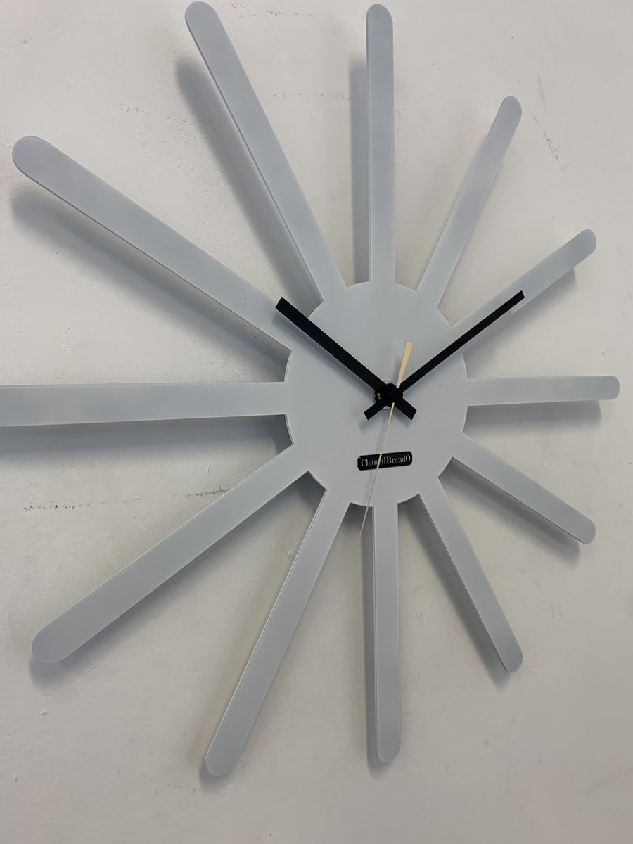 MOSACLOCK * ETOILE BLANC ** Wandklok Modern Industrieel Design **