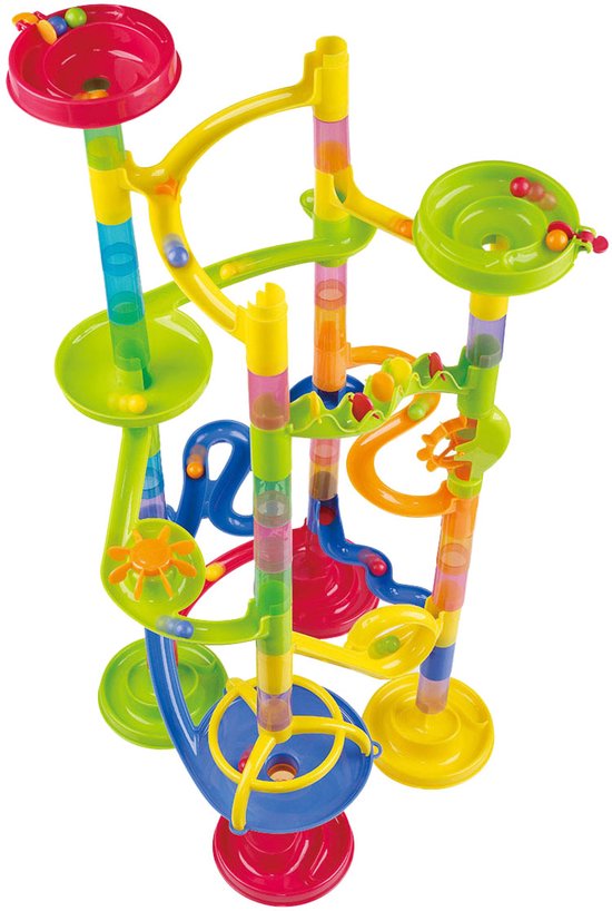 Play knikkerbaan Super Race - kleurrijke bouwset 71-delig speelgoed.