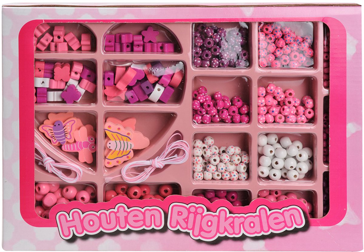 Houten Rijgkralen 825 Stuks — afbeelding 2