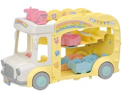 foto van Sylvanian Families 5744 Regenboogbabybus- poppenhuisinrichting