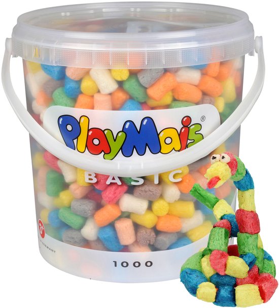 PlayMais Basic Knutselpakket – Emmer – 1000 stuks