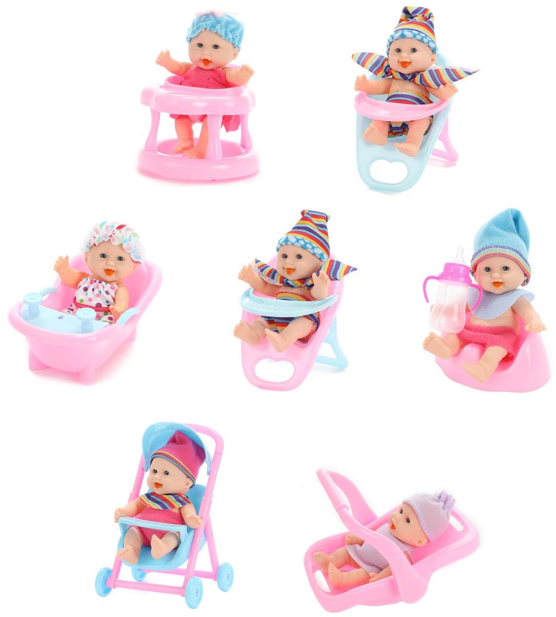 Baby Beau Mini Babypop Zittend, 12cm — cadeau in Spellen & Speelgoed - foto 2