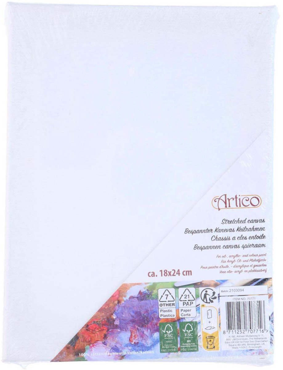 Schildersdoek canvas 18x24 cm Artico