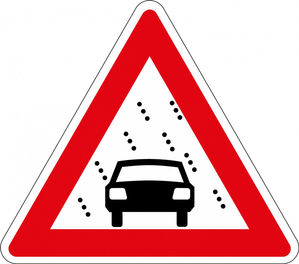 Slecht zicht sticker, J35 300 mm