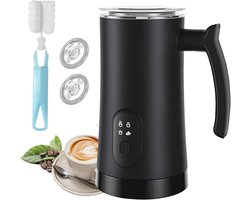 Elektrische 4-in-1 Melkopschuimer voor Warm en Koud Melkschuim, Stil en Automatisch