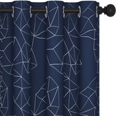 Boraboi ® Verduisterende Thermische Gordijnen voor Optimale Isolatie en Slaapcomfort, 245 x 140 cm, Set van 2, Donkerblauw