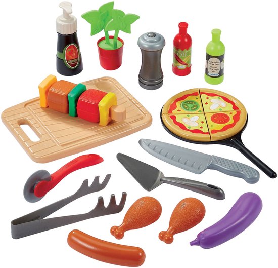Ecoiffier Zomer Keuken met Barbecue en Pizzaoven - 27dlg. van Ecoiffier — afbeelding 4