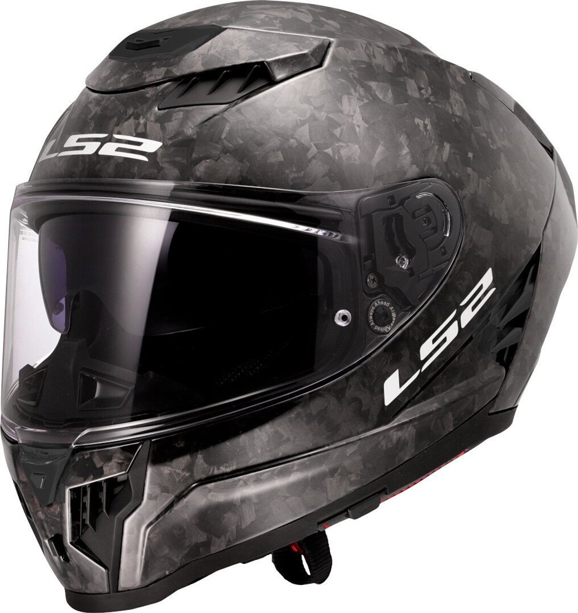 LS2 Helm Dragon Forged FF807 carbon maat XXL