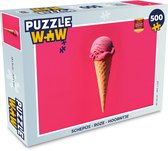 Puzzel Schepijs - Roze - Hoorntje - Legpuzzel - Puzzel 500 stukjes