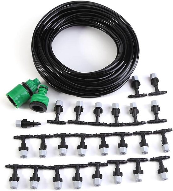 UR FOREST Updated Standing Misting Cooling System 26.2FT (8M) Misting