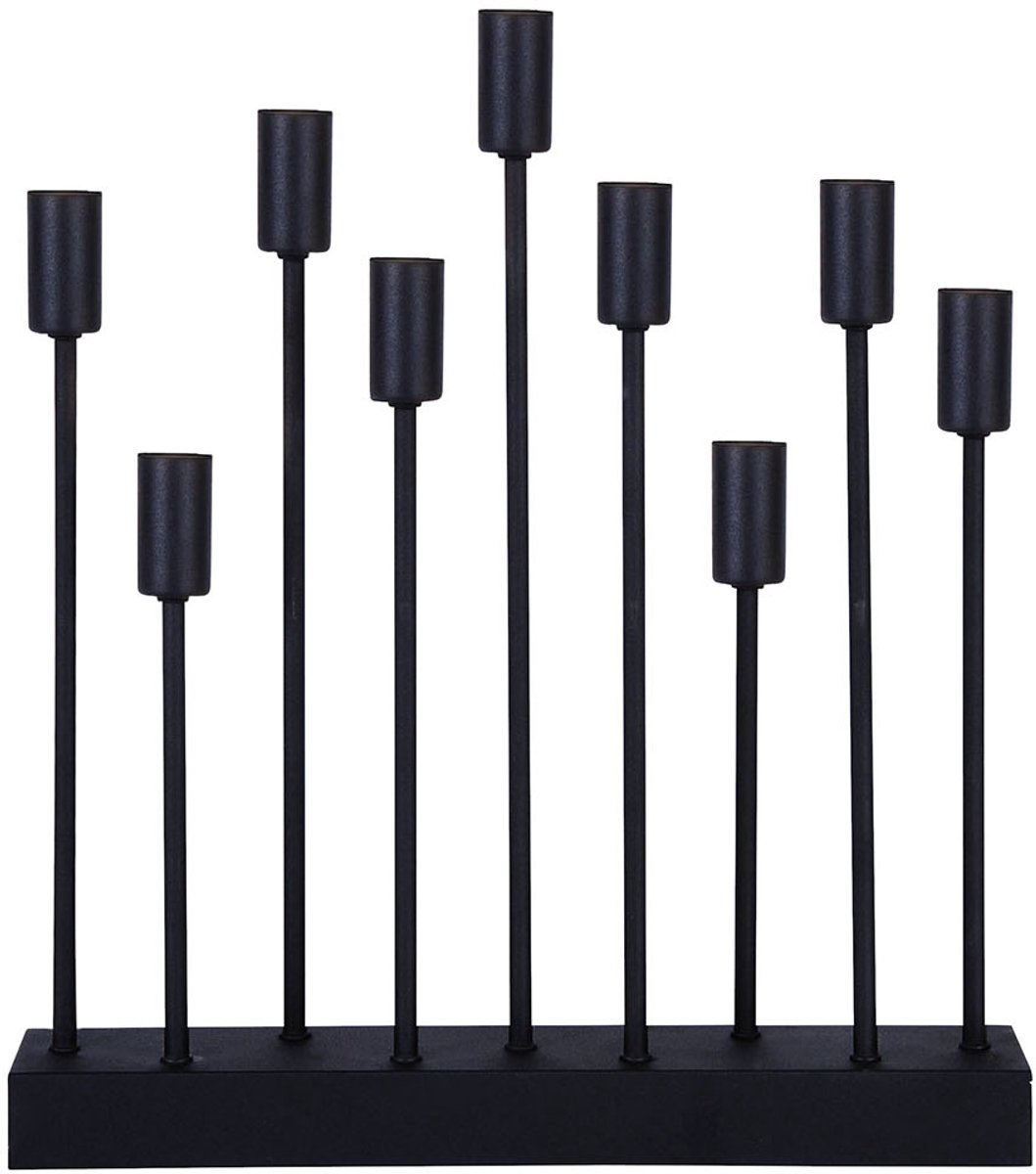 Star Trading 132-16, Lichtdecoratie figuur, Zwart, IP20, Zwart, 9 lampen, E14