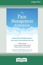 Boekcover 'The Pain Management Workbook' met lucht en wolken, Large Print.