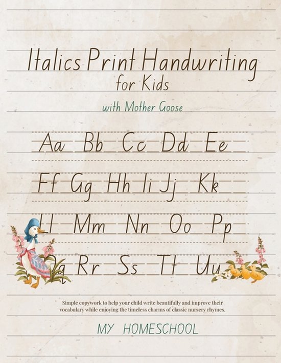 My Homeschool Copywork- Italic Print Handwriting for Kids wi ... - cover