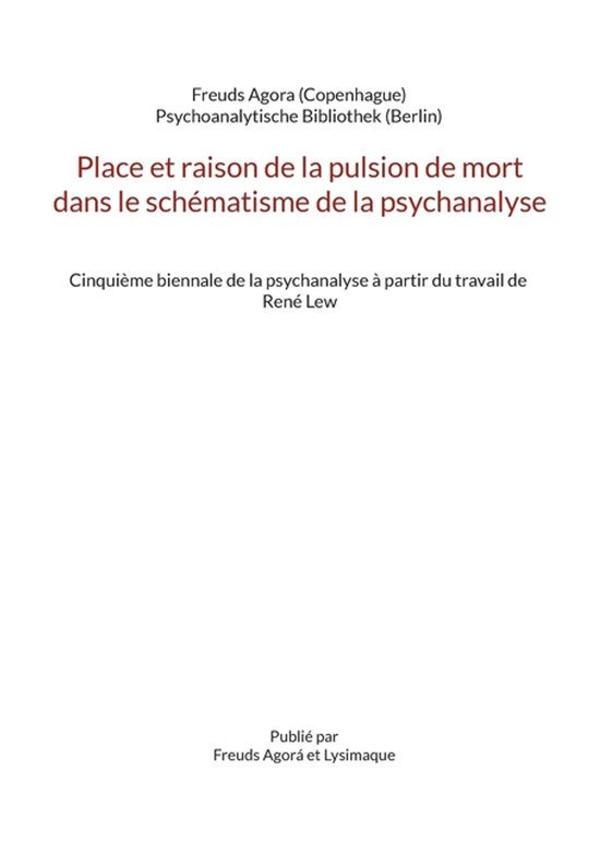Place et raison de la pulsion de mort dans le schématisme d ... - cover