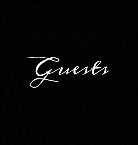 Guests Black Hardcover Guest Book Blank No Lines 64 Pages Ke ... - cover