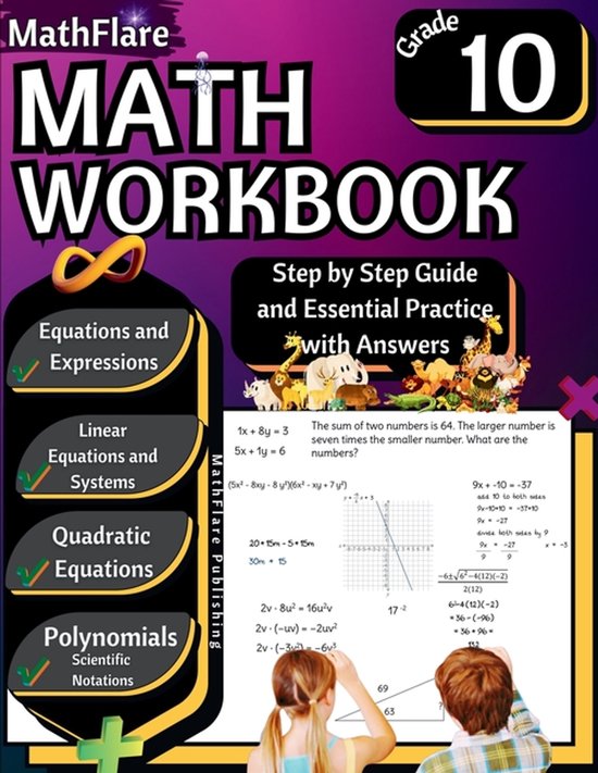 Mathflare Workbooks- MathFlare - Math Workbook 10th Grade - cover