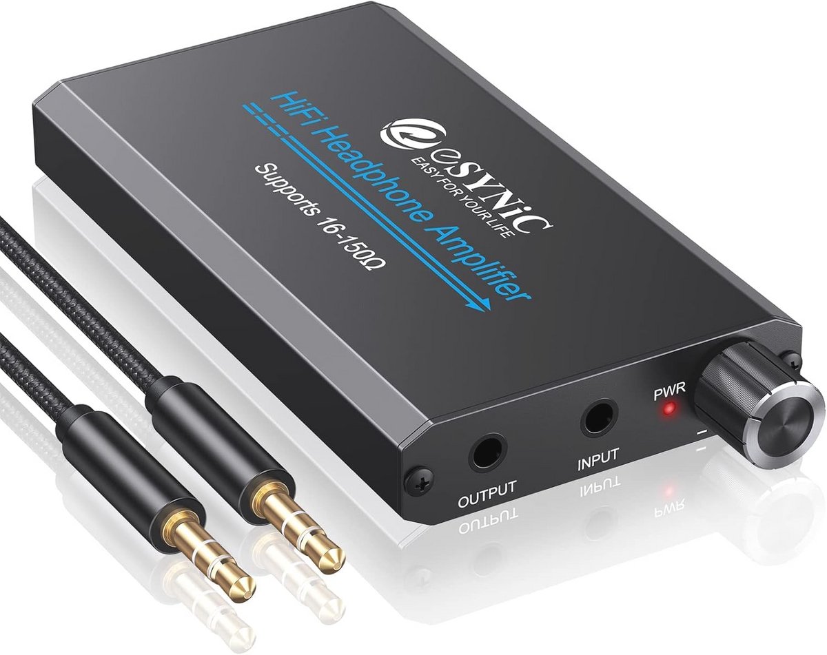 Draagbare Hoofdtelefoon Versterker met Oplaadbare Batterij en Gain Switch