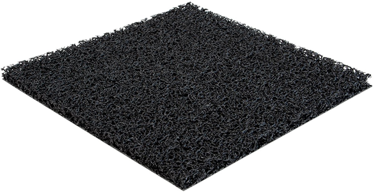 Rubbermagazijn - Spaghettimat zwart - 60x90cm - Schoonloopmat - Entreemat - Deurmat