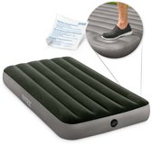 Intex Twin Dura-Beam Downy Luchtbed met ingebouwde voetpomp - 191x99x25 cm