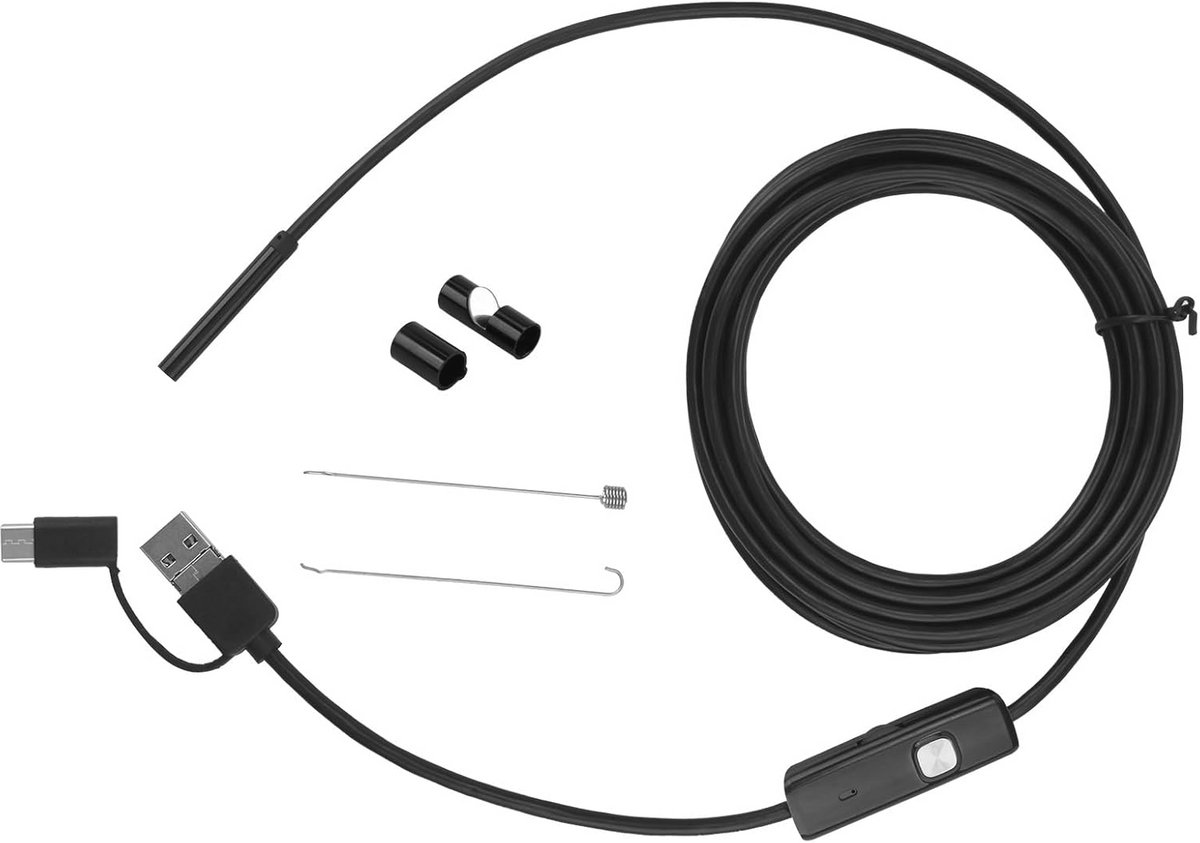 Endoscoopcamera met Licht - Waterdichte Inspectiecamera voor Android en iOS