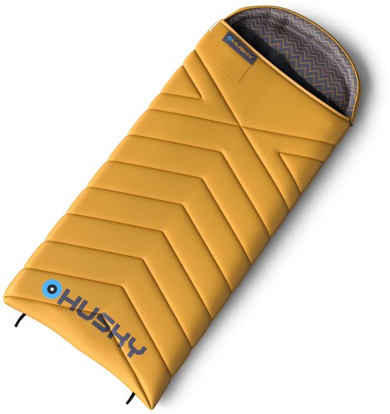 Husky dekenslaapzak Gizmo 2024 -5°C Mustard 220 x 90 cm - Geel met grijs van Husky — afbeelding 3