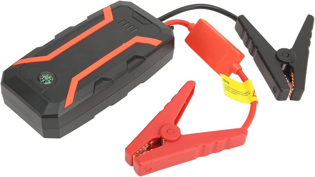 Draagbare Auto-jumpstarter 1500A - Powerbank voor 12V Voertuigen met LED-lampen
