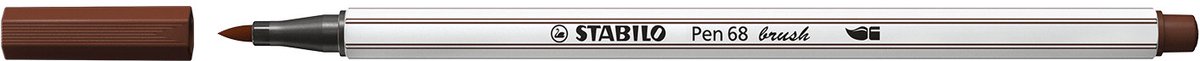 Brushstift STABILO Pen 568/45 bruin - 10 stuks
