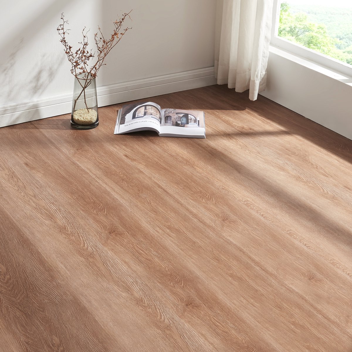 Vinyl-SPC klik vloer Okapirg natural oak 5 mm dik 10 planken 2,196 m² NEU.HOLZ