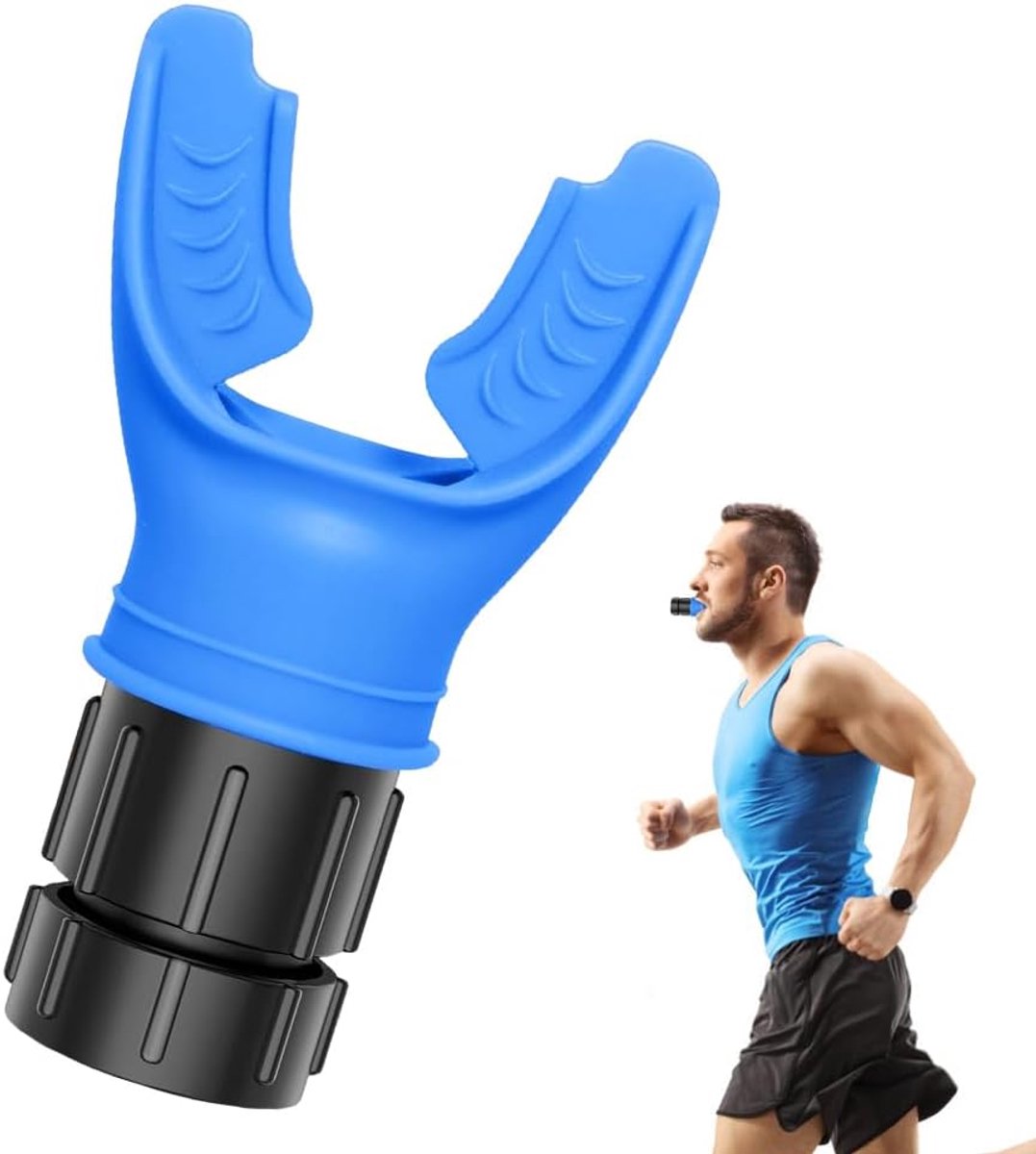 Compact Longtrainingsapparaat voor Verbetering van Ademcapaciteit | Instelbare Weerstand en Gemakkelijk te Reinigen | Ideaal voor Sporters