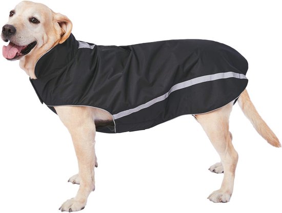 Buddypuppy Hondenjas met Harnas, Waterdichte warme hondenjas voor herfst en winter, Hond Reflecterende Regenjas voor Kleine, Grote Honden