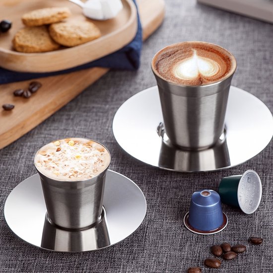 Dubbelwandige Glazen Koffiekopjes 250 Ml - Geïsoleerde Latte En Cappuccino Mokken Hittebestendig En Transparant
