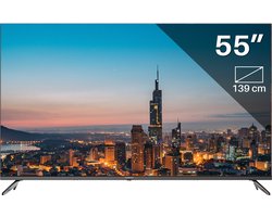 Google Smart TV | TeeView QLED TV 55 inch | 4K Ultra HD | Frameless Design | in Eindhoven geassembleerd | TV55QQG-EU