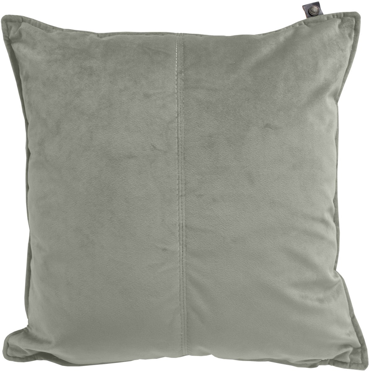 Overseas Middlestitch Velours Kussen Soft Green 45 x 45 cm
