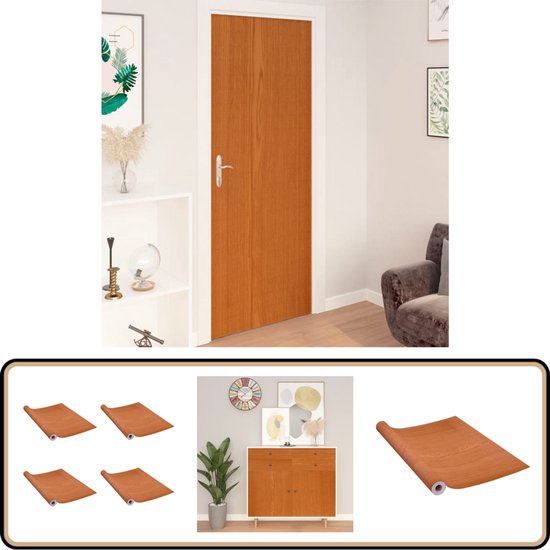 Houteffect Zelfklevend, Waterdichte zelfklevende houtlook PVC-folie