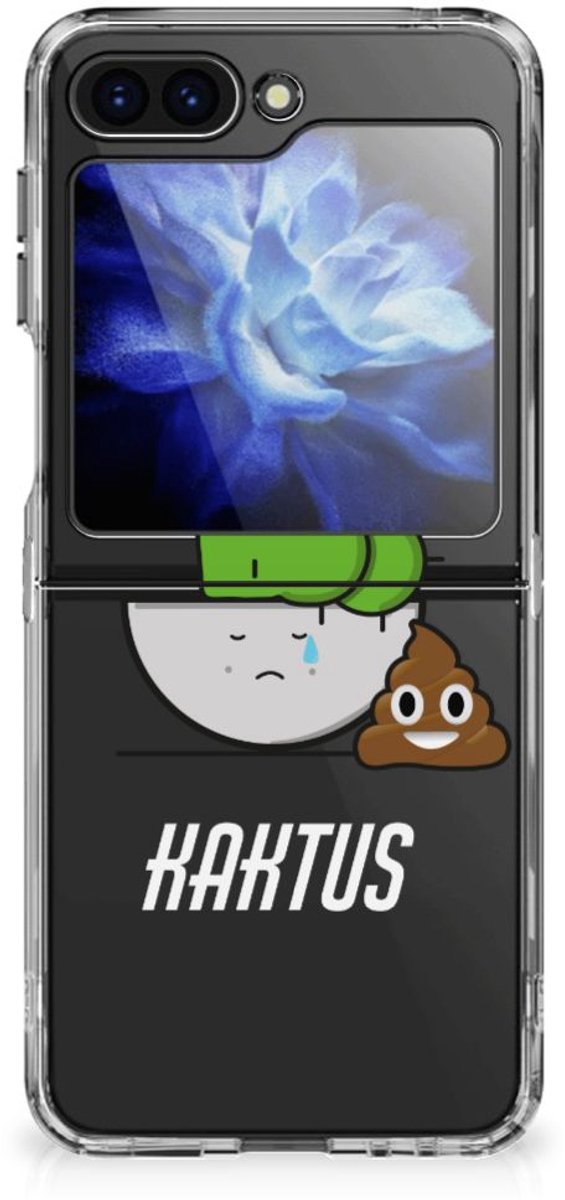 Samsung Galaxy Z Flip 6 Telefoonhoesje met Naam Cactus Poo