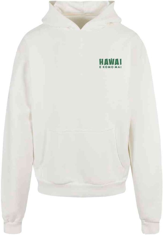 Merchcode - Sweat à capuche/pull oversize Hawaii - S - Wit