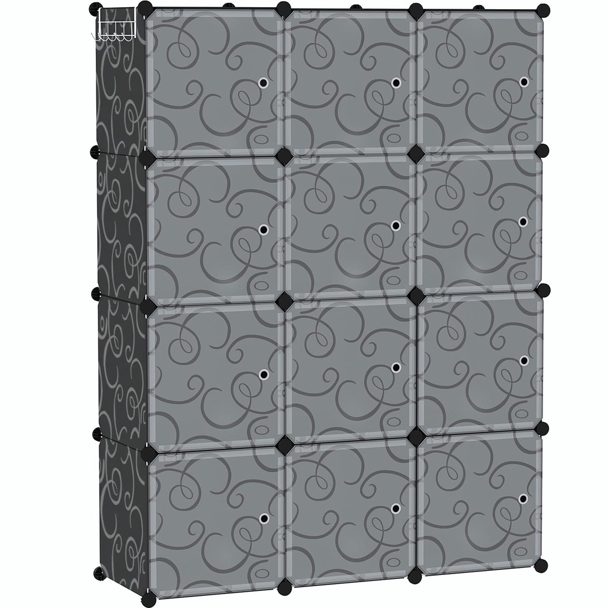 Unyqoos ® Modulair Kubusvormig Opbergrek met Deuren voor Flexibele Organisatie en Ruimtebe