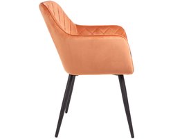 HOMLA - Chair - SHELTON - brick velour - 56x60x84cm