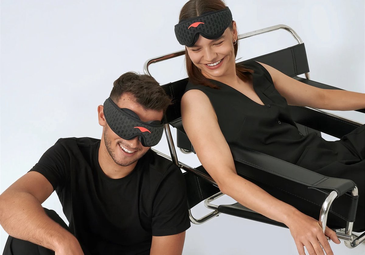 Manta Sleep Mask PRO - 100% verduisterend slaapmasker voor zijslapers - Carbon Black Limited Edition - ademend en comfortabel voor slapen/reizen/dutjes/ploegendienst. Ventilerend & ultrazacht. — afbeelding 12
