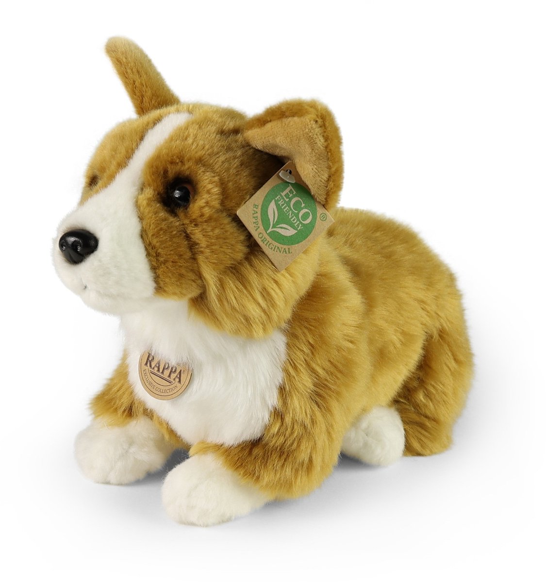 Rappa Eco Friendly Serie - Pluche Corgi - 32 cm - Zacht - Milieuvriendelijk
