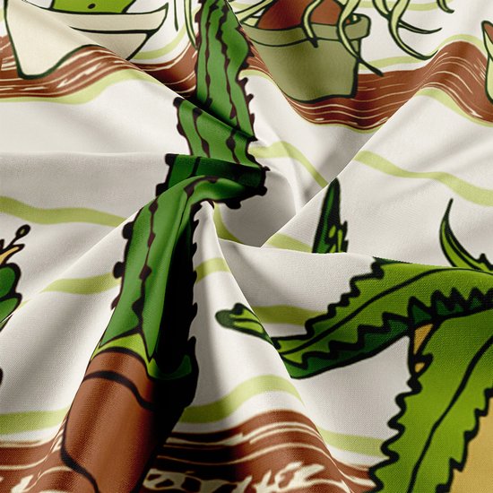 Ulticool - Plantes en Pots Cactus Plante Nature - Affiche Tapisserie - 200x150 cm - Groot Tapisserie - Affiche Jardin Tapisserie