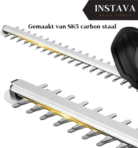 Instava Accu Heggenschaar Incl. 2x Accu (4.0Ah) - Geschikt Voor Makita 18v Accu - 51cm - Incl. Accessoires van Instava — afbeelding 3