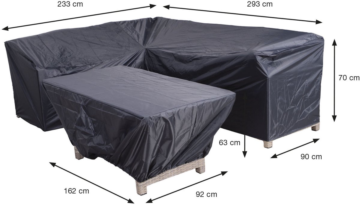 Garden Impressions Lounge Dining Hoes 233/293x90xh70-162x92xh63cm