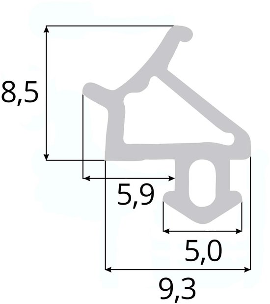 DQ PP S 232 Panorama Raamafdichting, Zwarter Rubberen Afdichtingstape Kunststof Afdichtingen Aluminium Profielafdichting Voor Pvc Ramen En Deuren 30 M 688037060