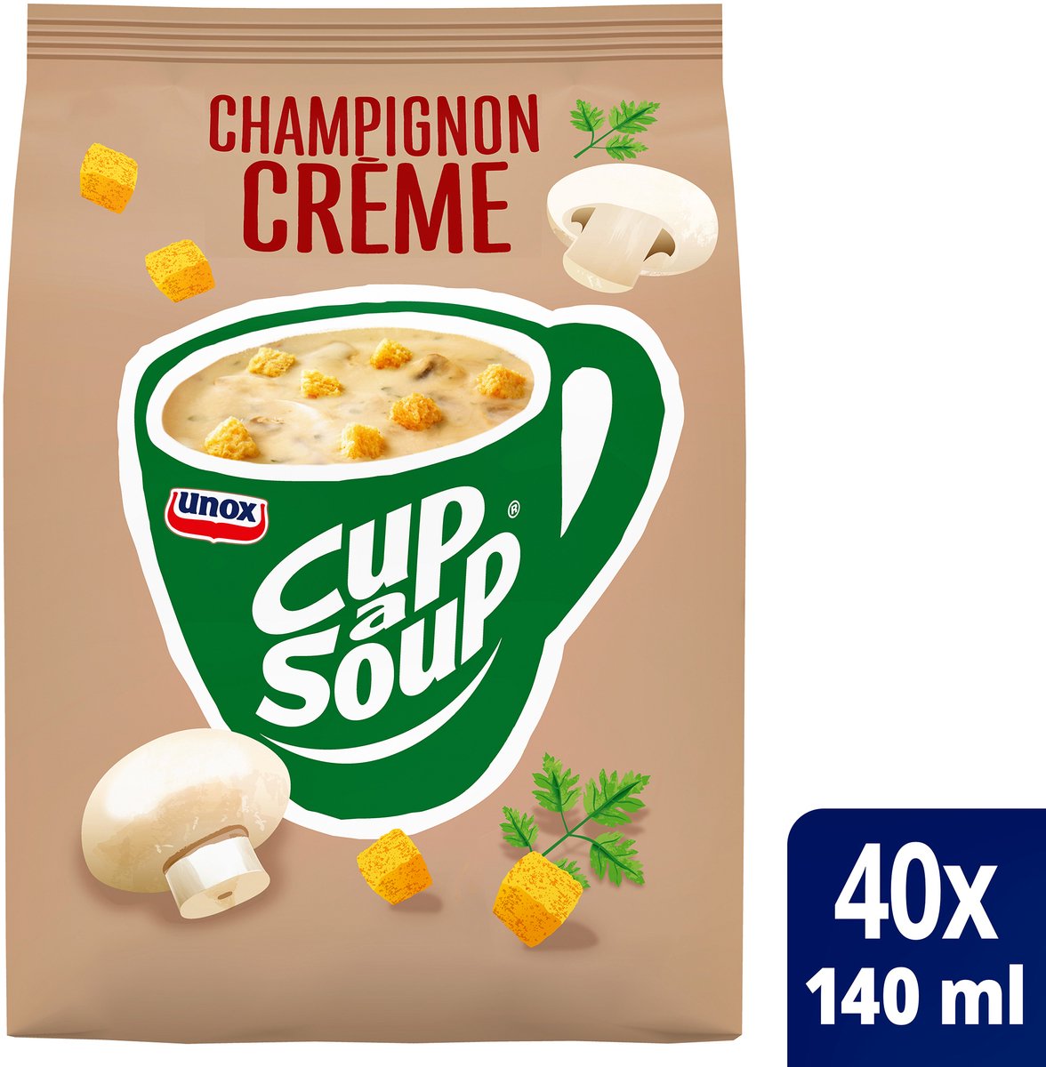 Cup-a-Soup | Automatensoep/Vending | Champignon crème | 4 zakken