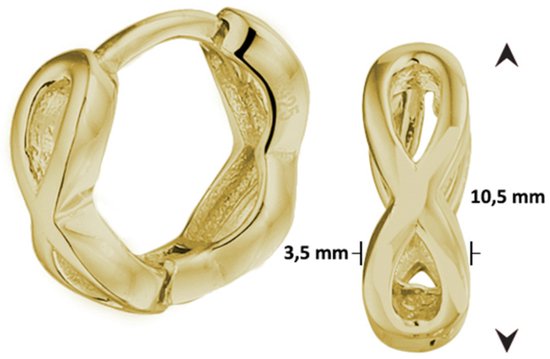 Boucles d'oreilles Coquelicot Argent Plaqué Or (Jaune) Infini 1 Micron 2103247
